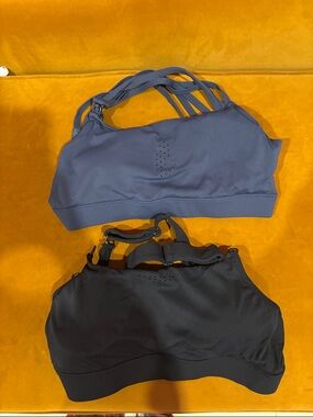 Strappy Everyday Sports Bra in Navy and Black